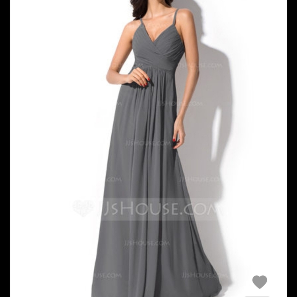 GREY brides maid dress